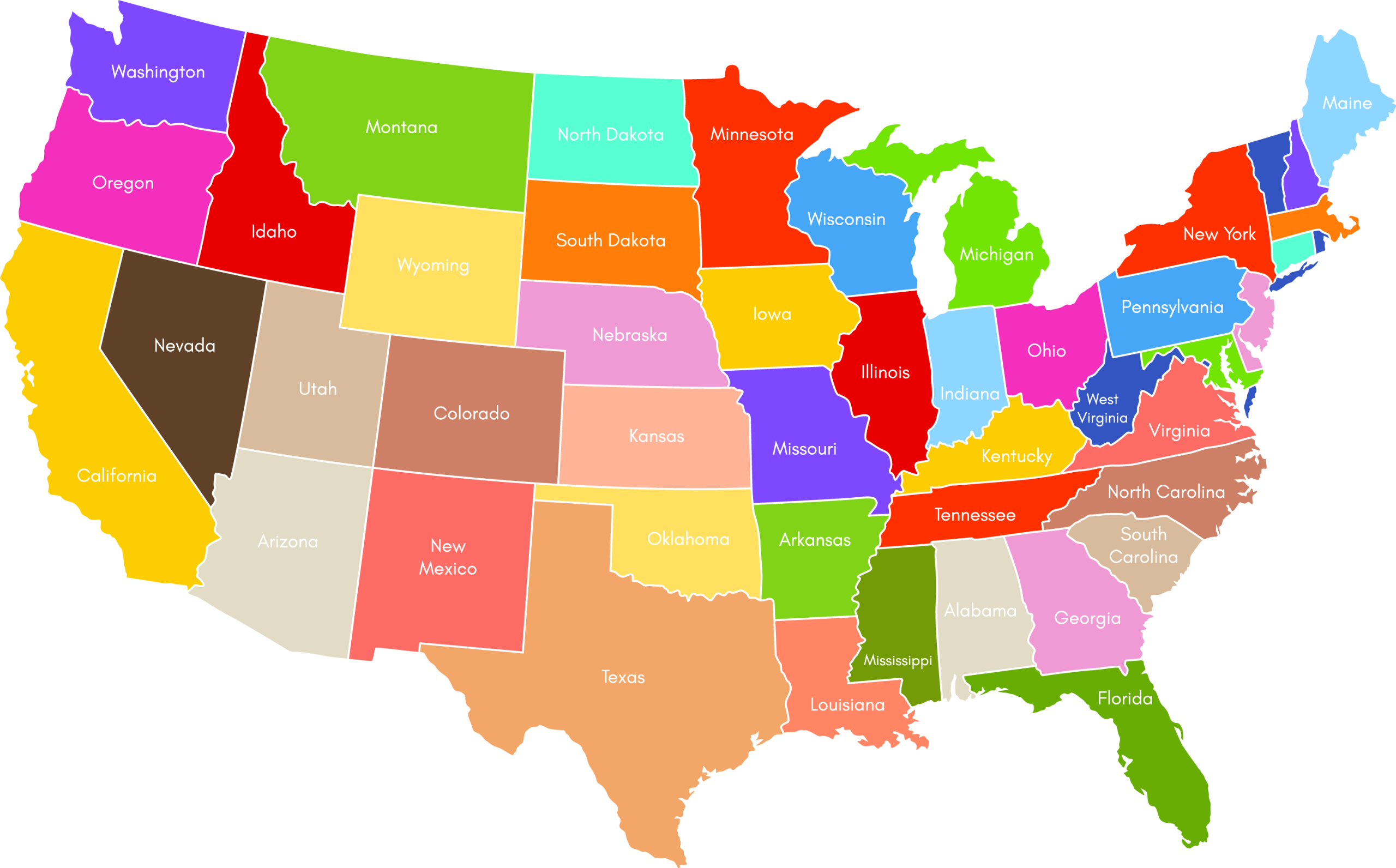 Map of the United States